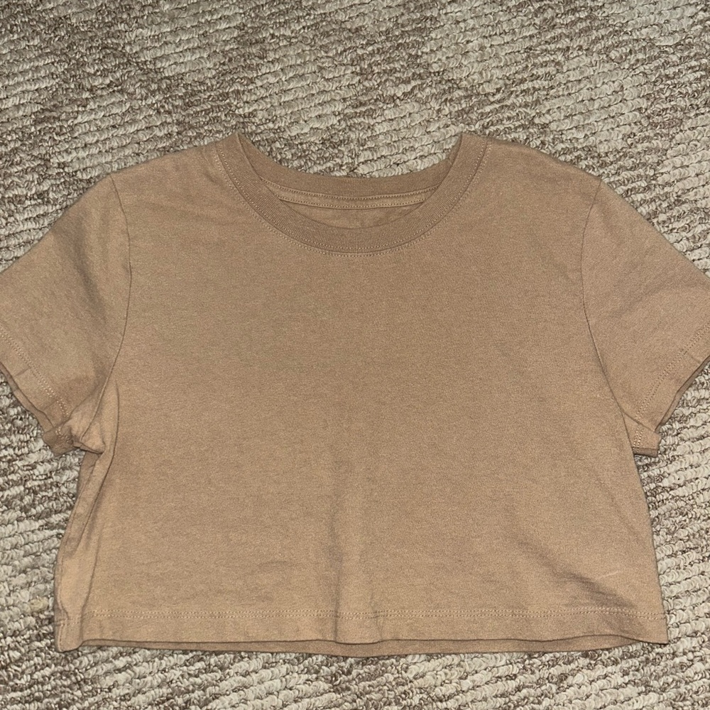BDG Casual Tan Crop Top